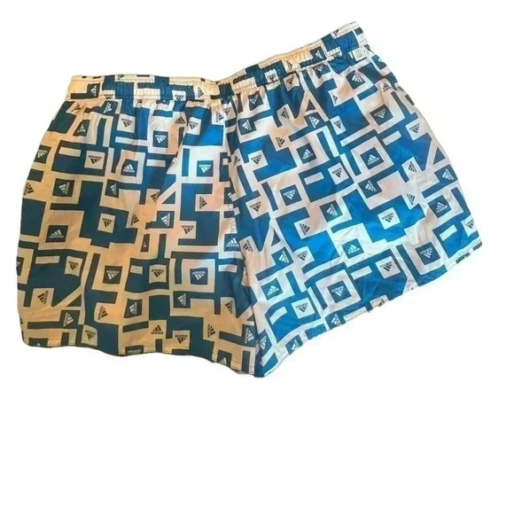 ADIDAS Men's size 2x  Blue and white Swim Trunks Swimming Shorts Mesh Liner - Picture 4 of 4